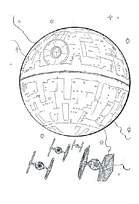coloriage star wars la lune noire